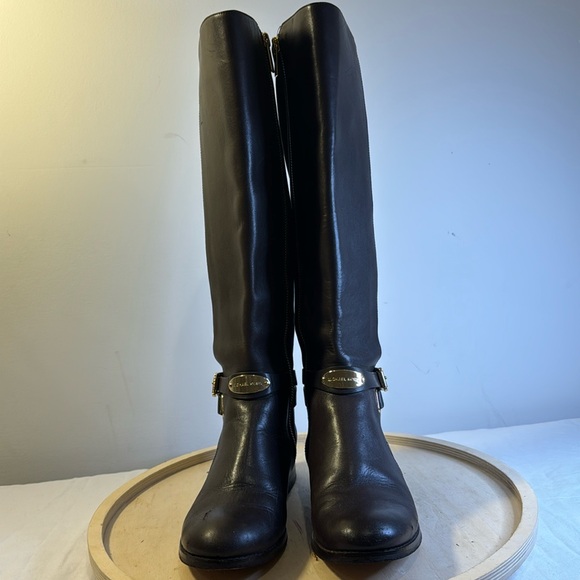 MICHAEL Michael Kors Shoes - Michael Kor’s Arley Brown Leather/Nylon Riding Boots Size 6.5